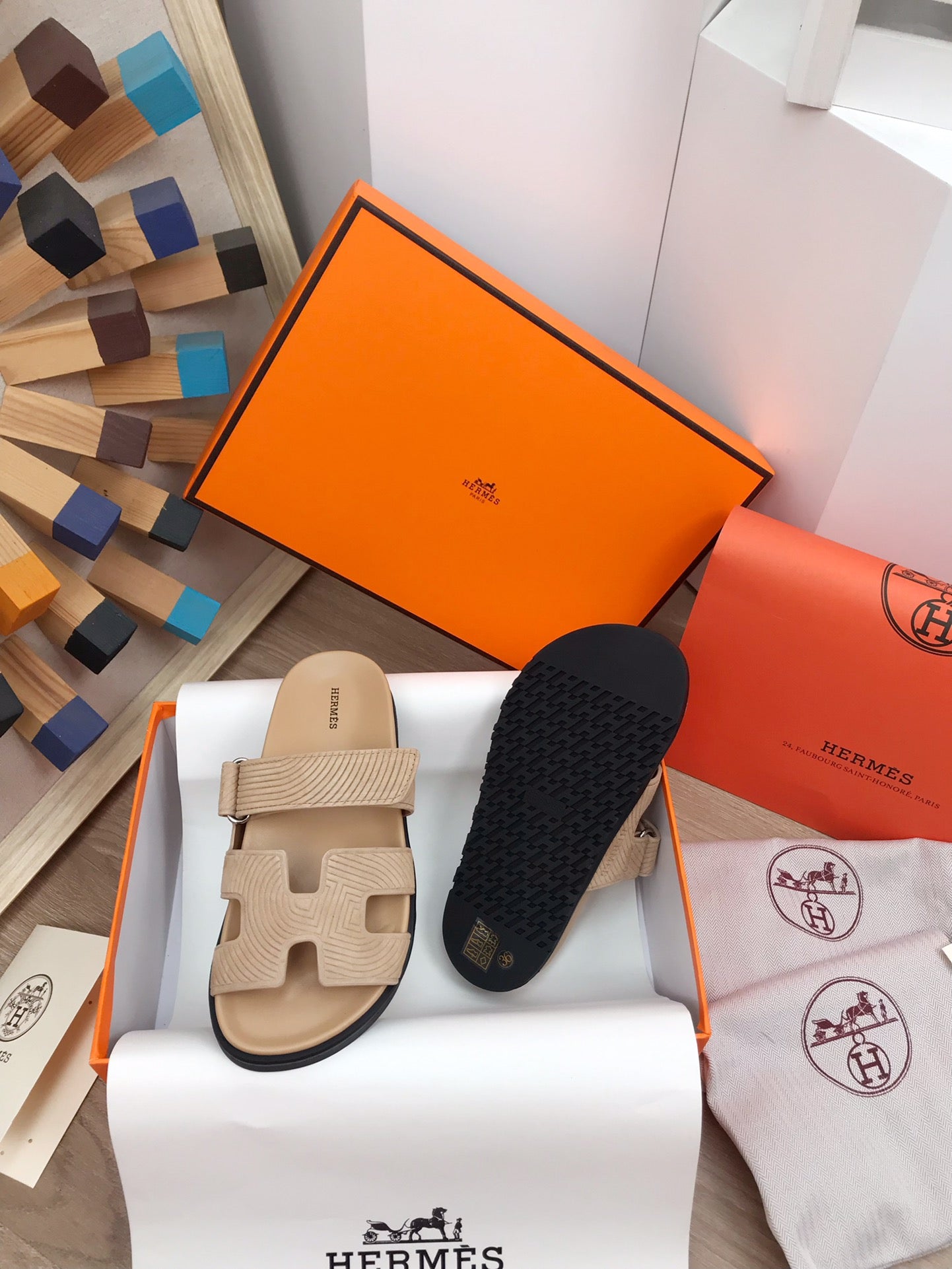 HERMES -  Chypre Sandals