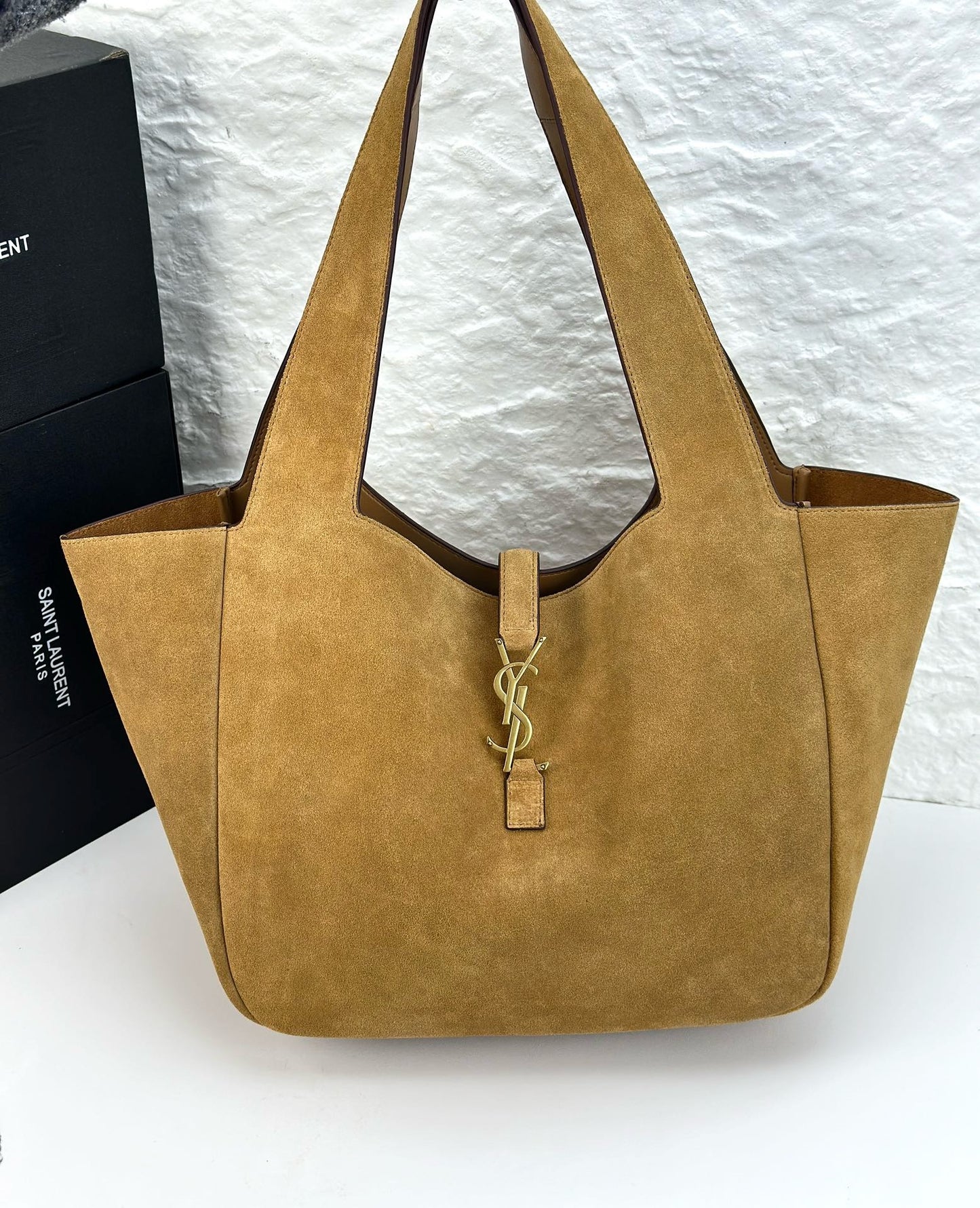 SAINT LAURENT - bea tote in grained leather