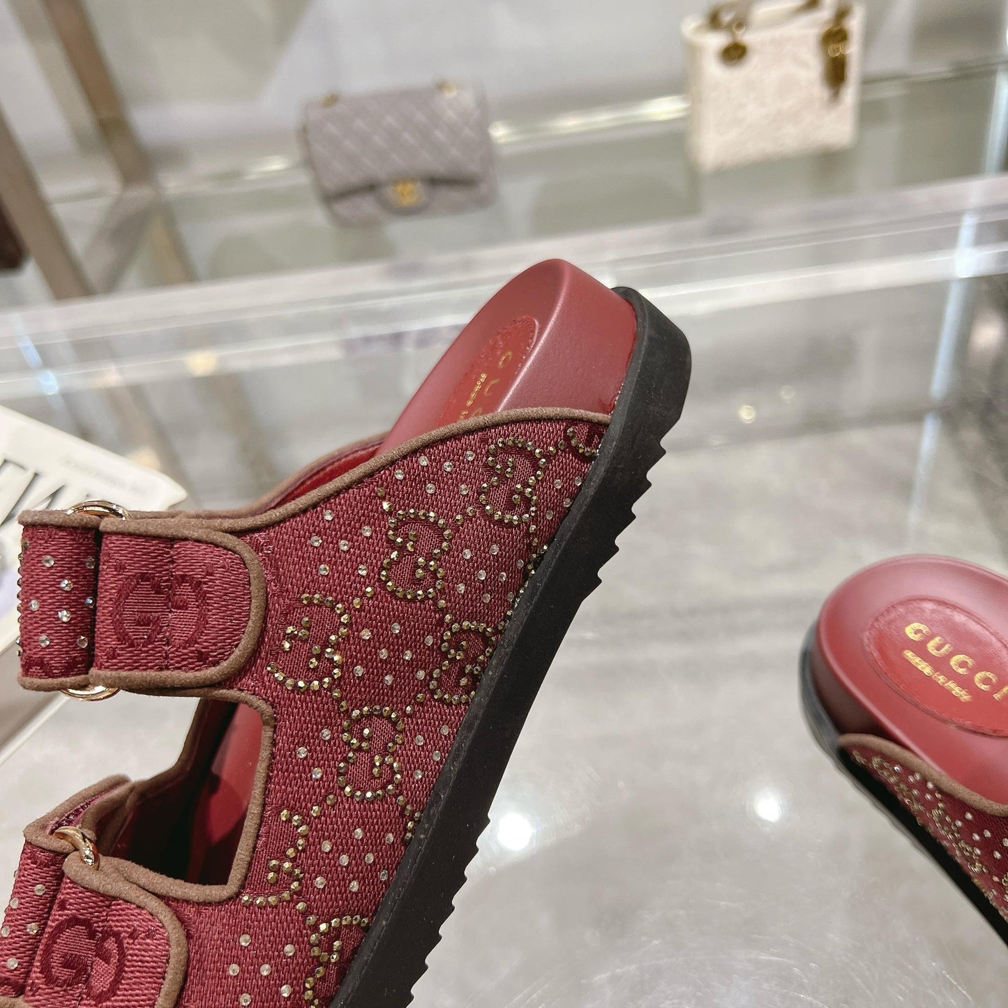 GUCCI - Glitter slippers