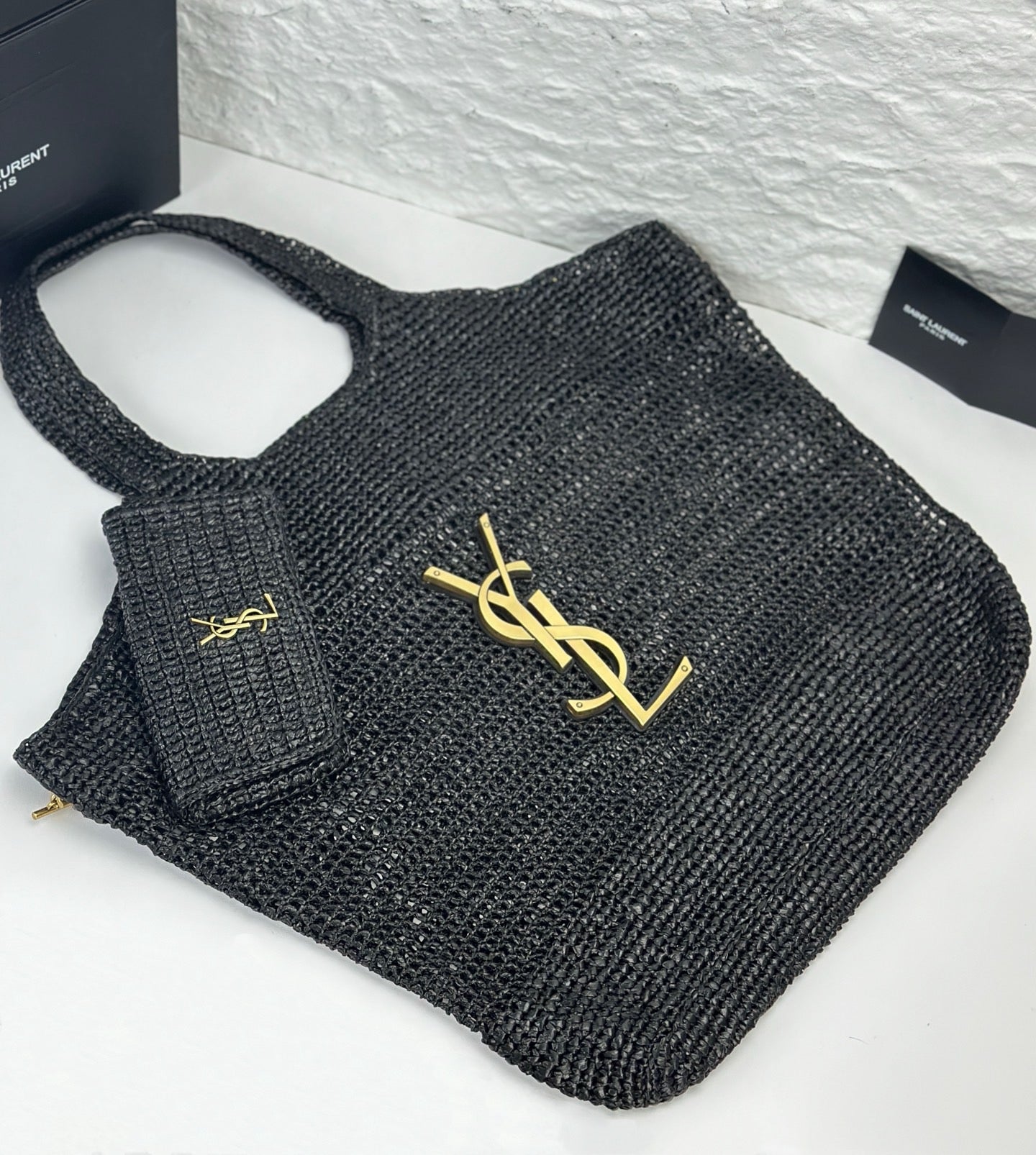 SAINT LAURENT - Icare in Raffia