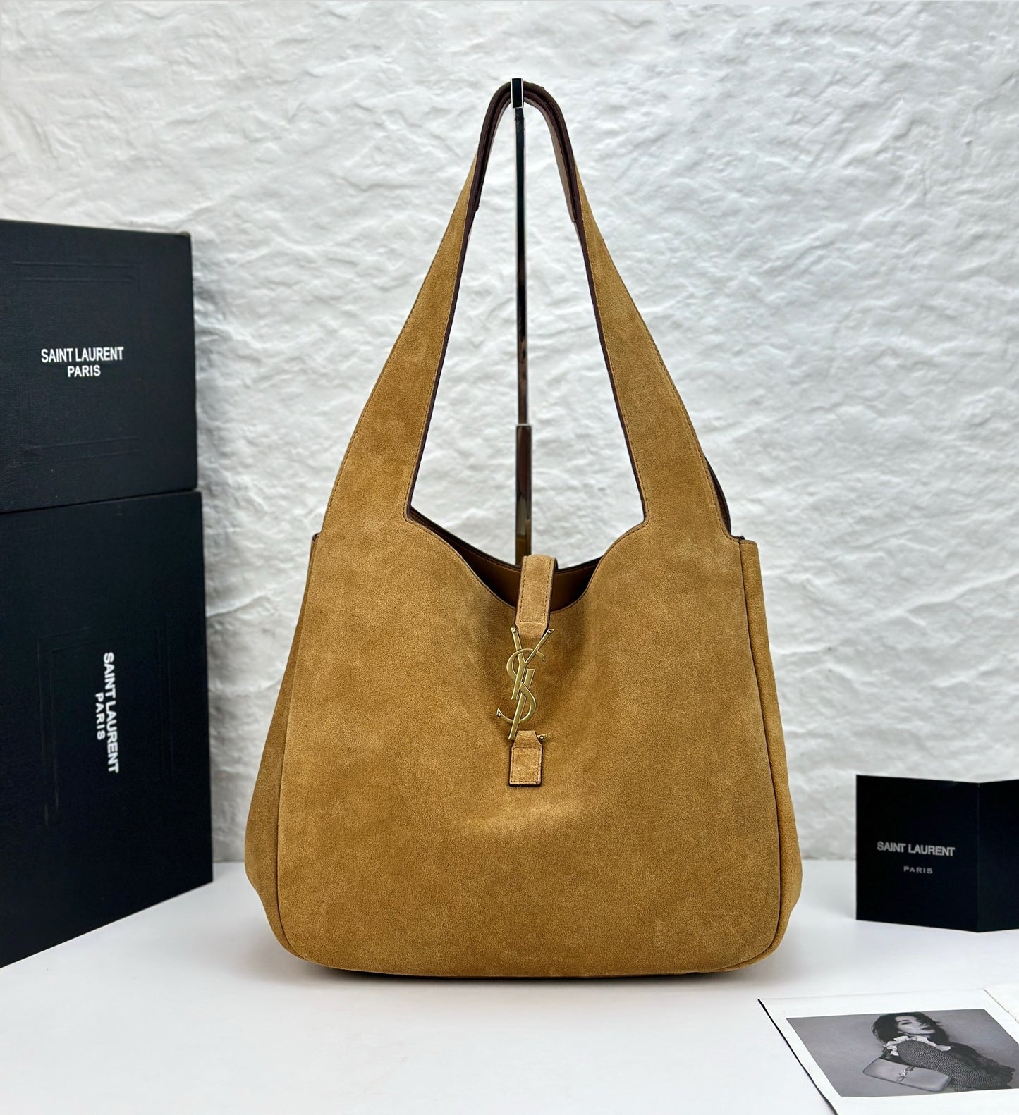 SAINT LAURENT - bea tote in grained leather