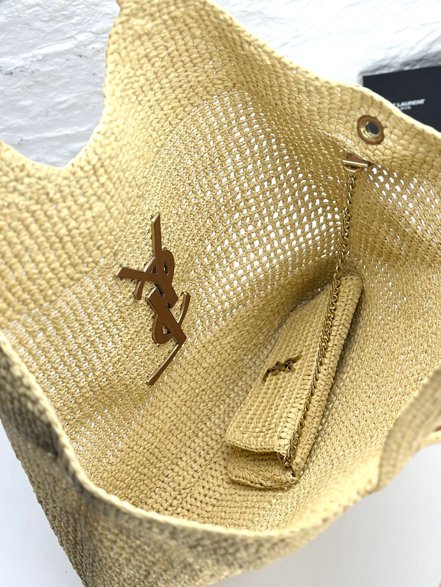 SAINT LAURENT - Icare in Raffia