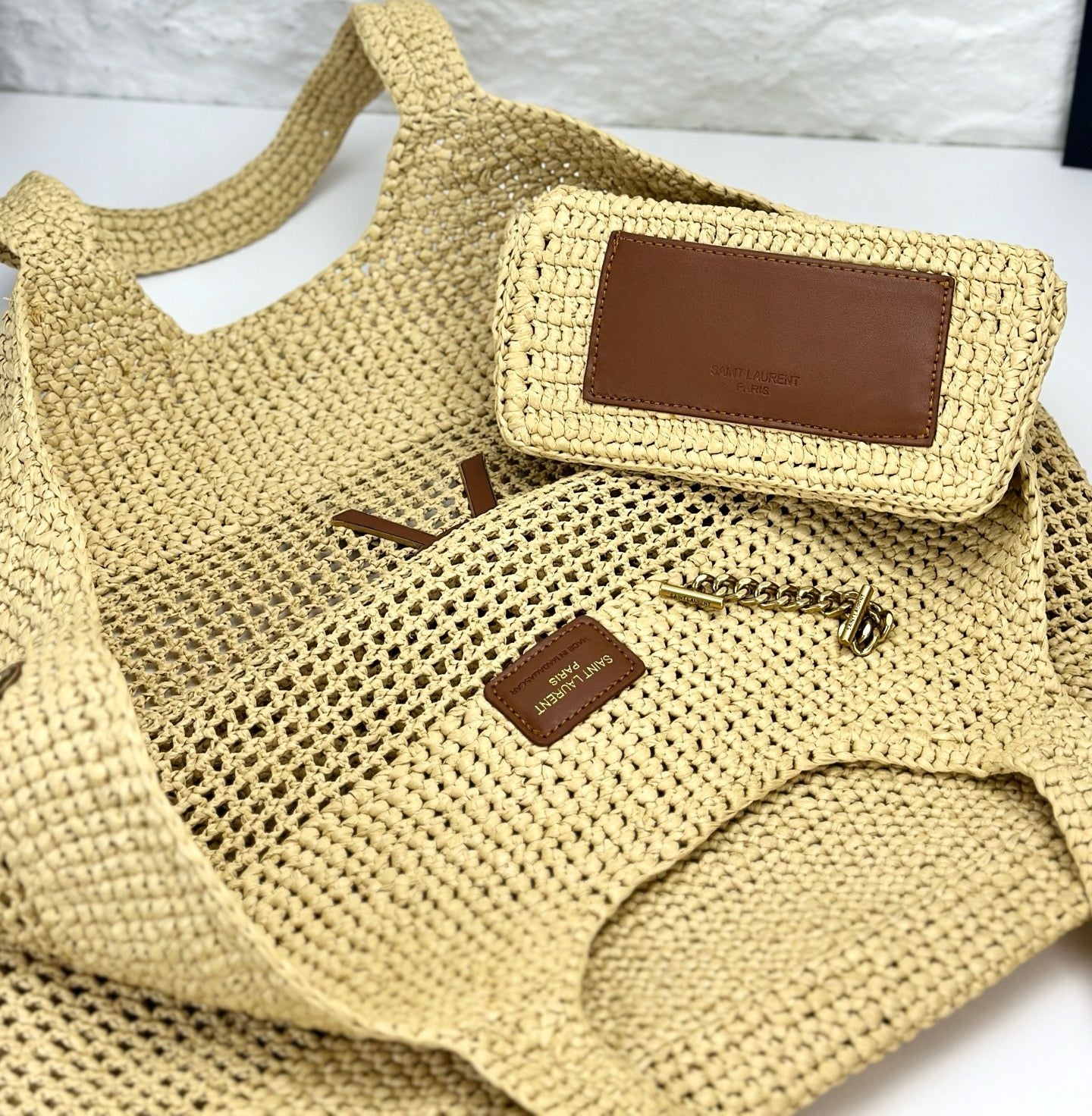 SAINT LAURENT - Icare in Raffia