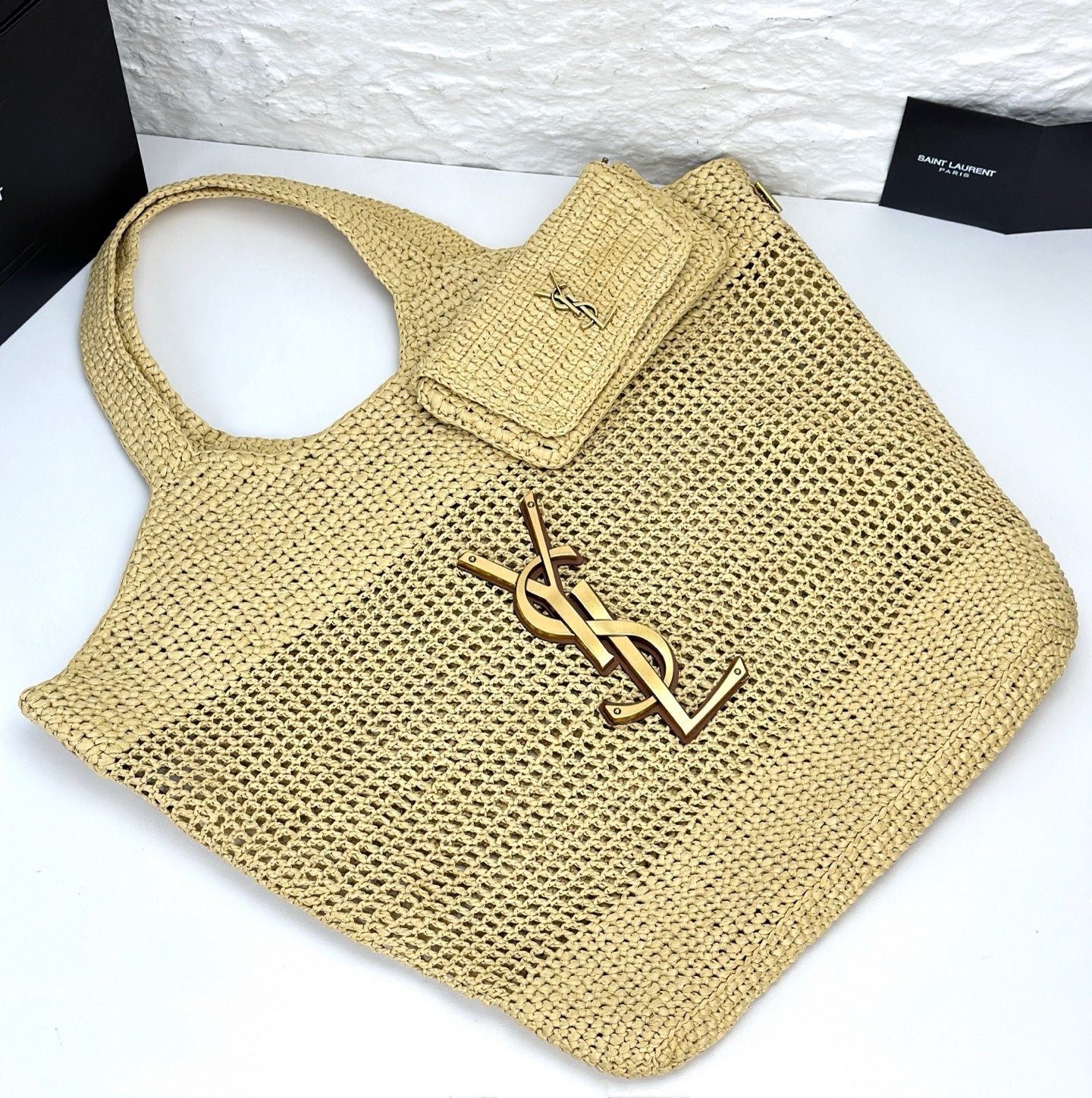 SAINT LAURENT - Icare in Raffia