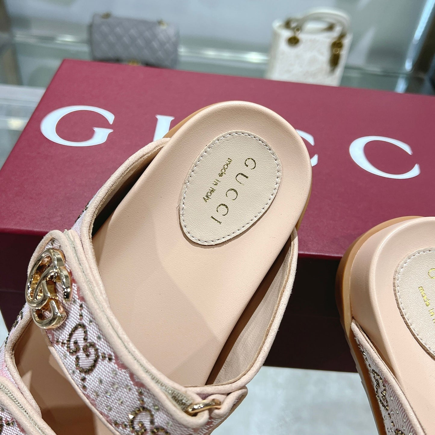 GUCCI - Glitter slippers