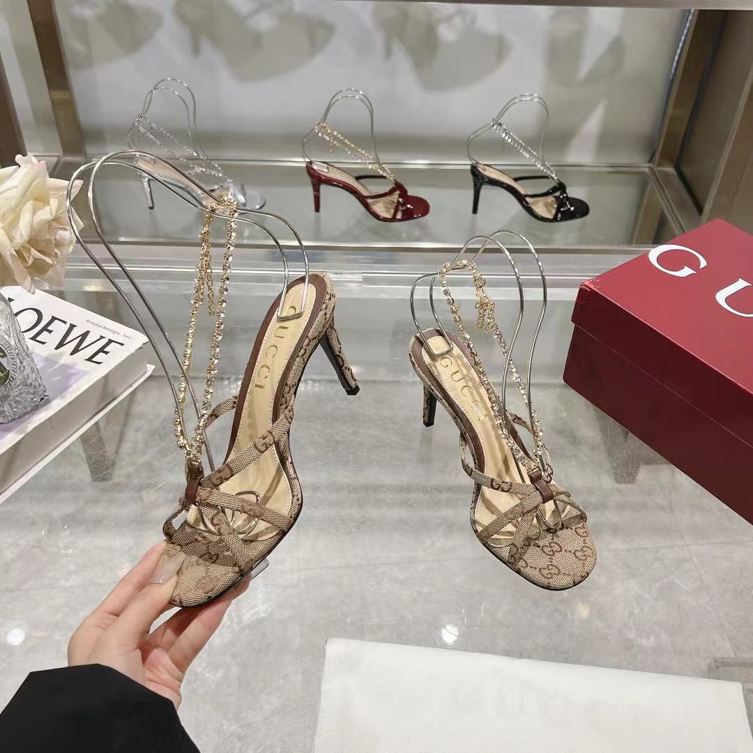 GUCCI - Embellished sandals