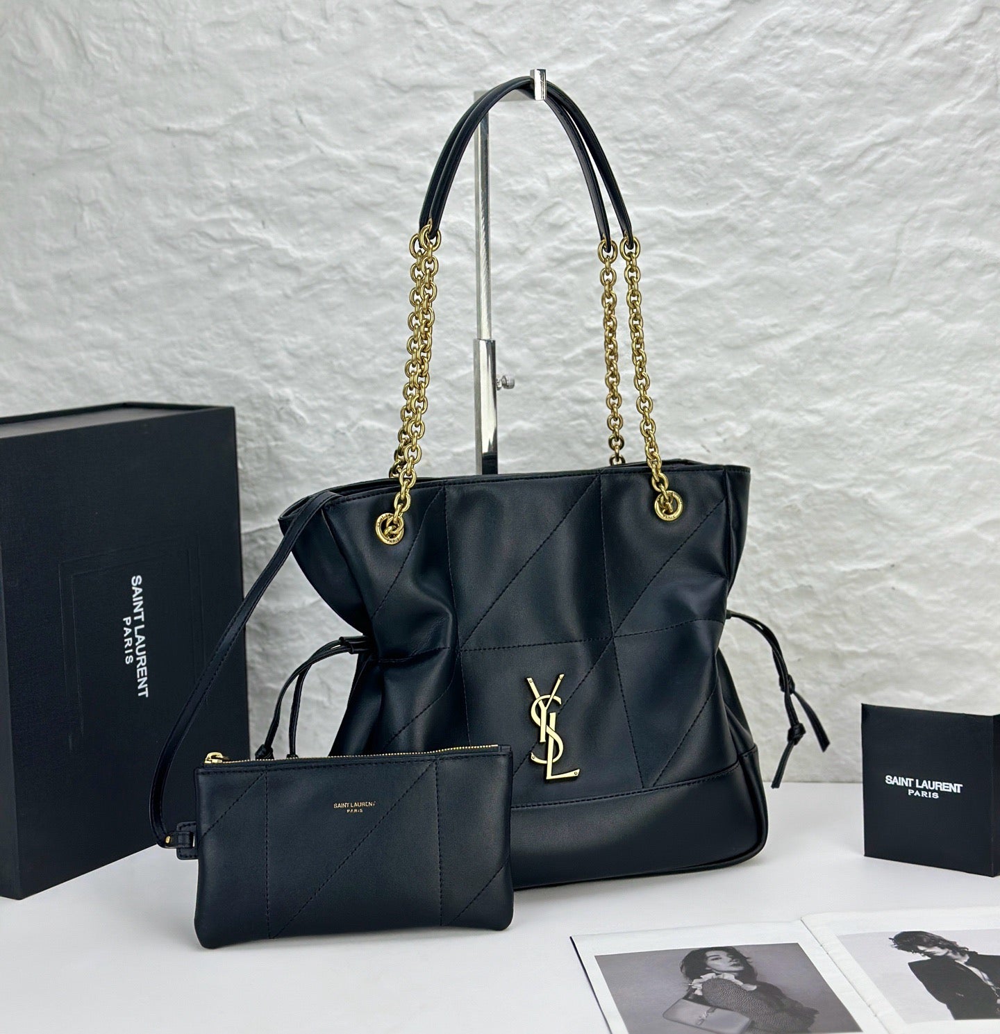 SAINT LAURENT - JAMIE SHOPPING LAMBSKIN