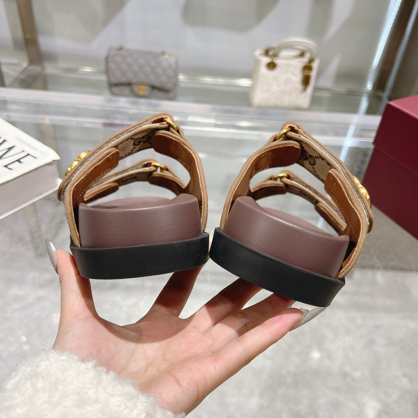 GUCCI - Glitter slippers