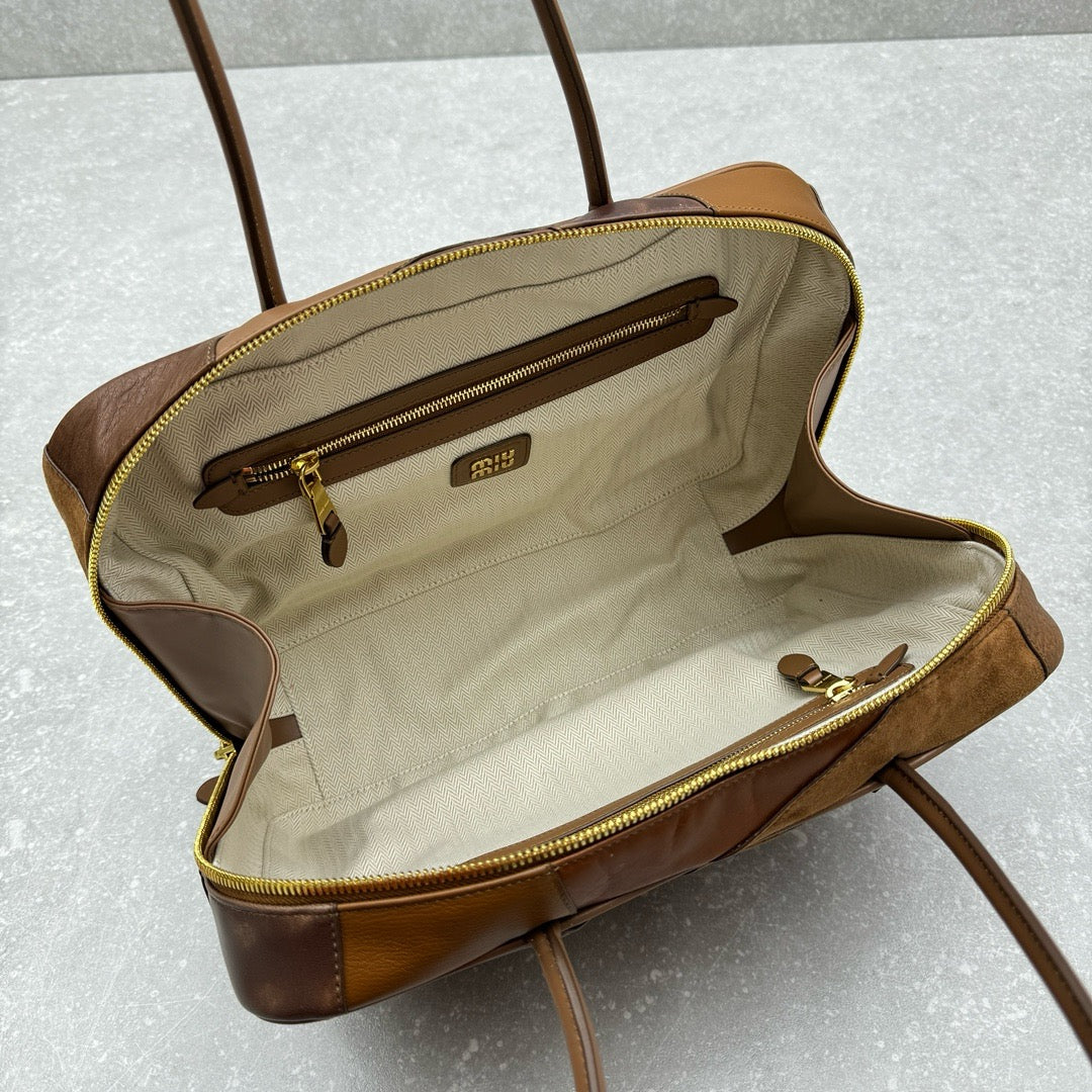 MIU MIU - Leather patchwork Beau bag