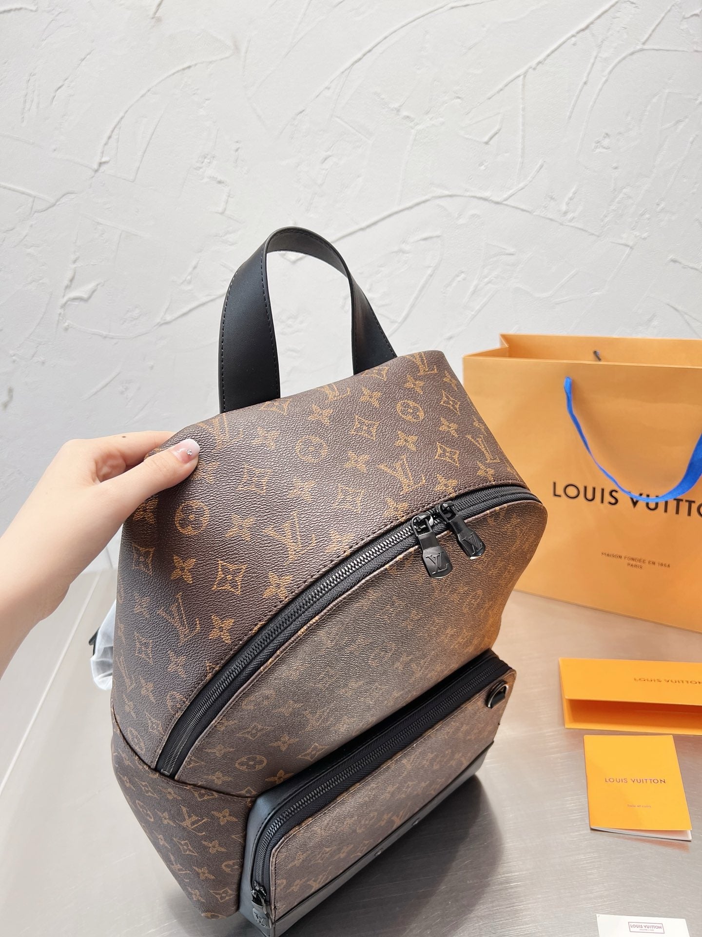 LOUIS VUITTON- Men’s Leather Backpack