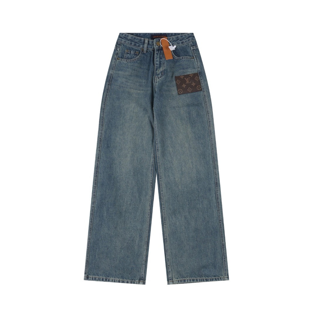 LOUIS VUITTON- Monogram jeans