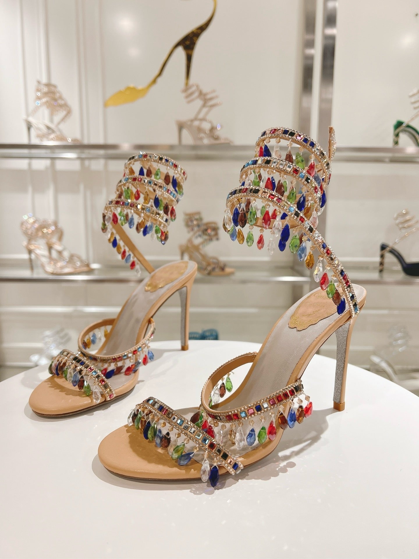 RENE CAOVILLA - CHANDELIER  SANDAL