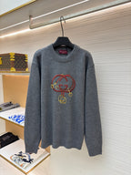 GUCCI  - Knit wool sweater with embroidery unisex