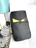 FENDI -  Monster Sling Bag Nylon and Leather Medium