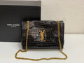 SAINT LAURENT- Black Leather Handbag