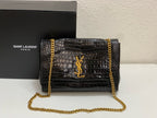 SAINT LAURENT- Black Leather Handbag