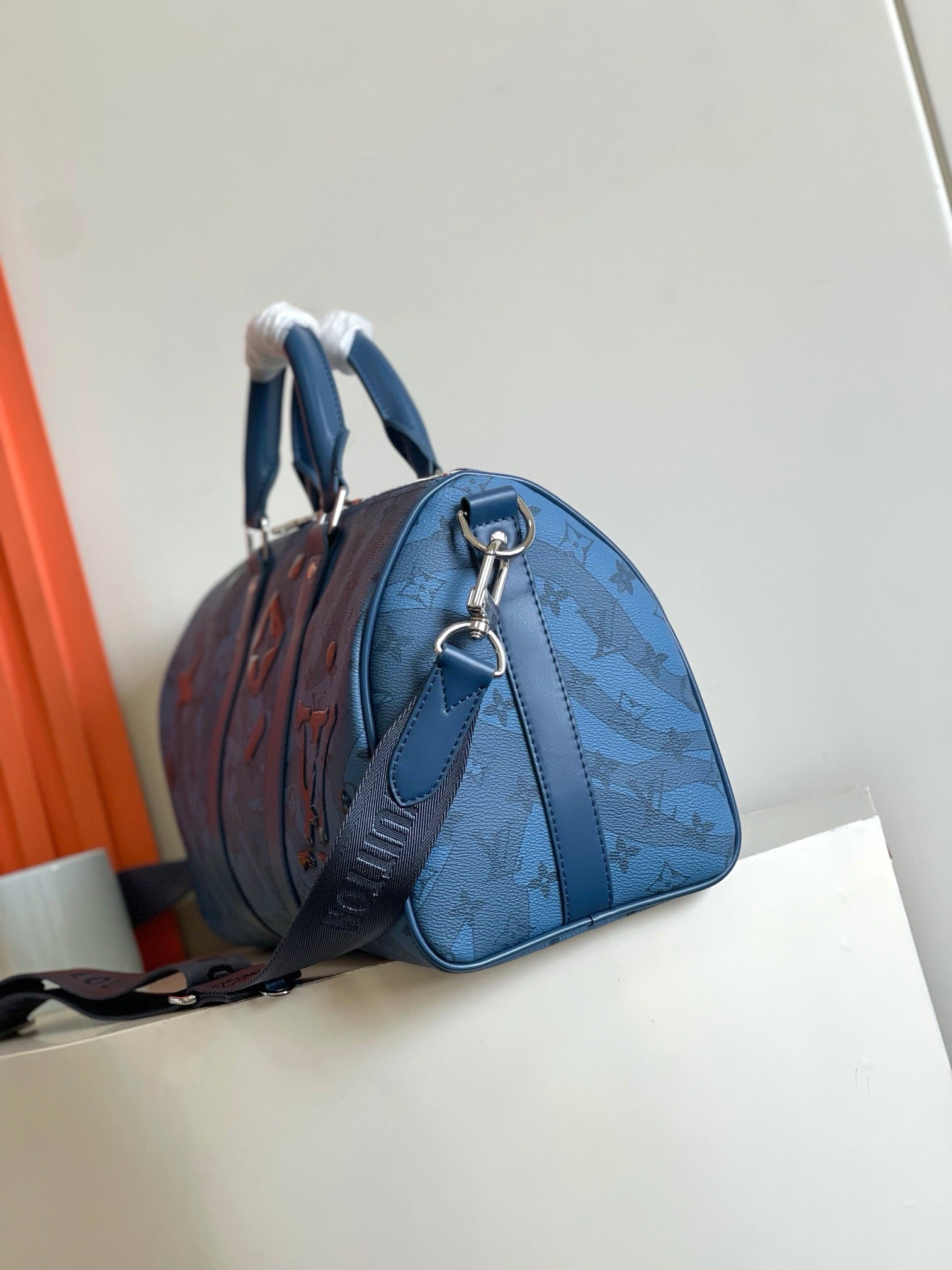 LOUIS VUITTON - Boston Bag Monogram Aqua Garden Keepall Bandouliere 35
