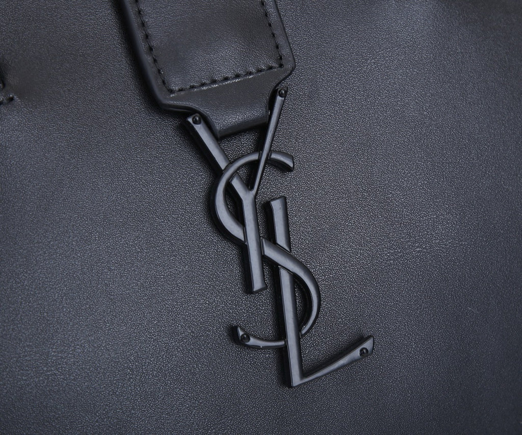 SAINT LAURENT- Black Leather Handbag