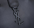 SAINT LAURENT- Black Leather Handbag