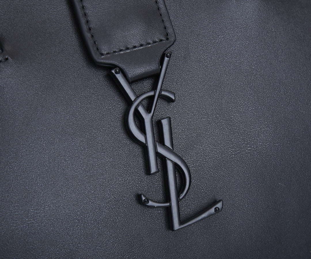 SAINT LAURENT- Black Leather Handbag