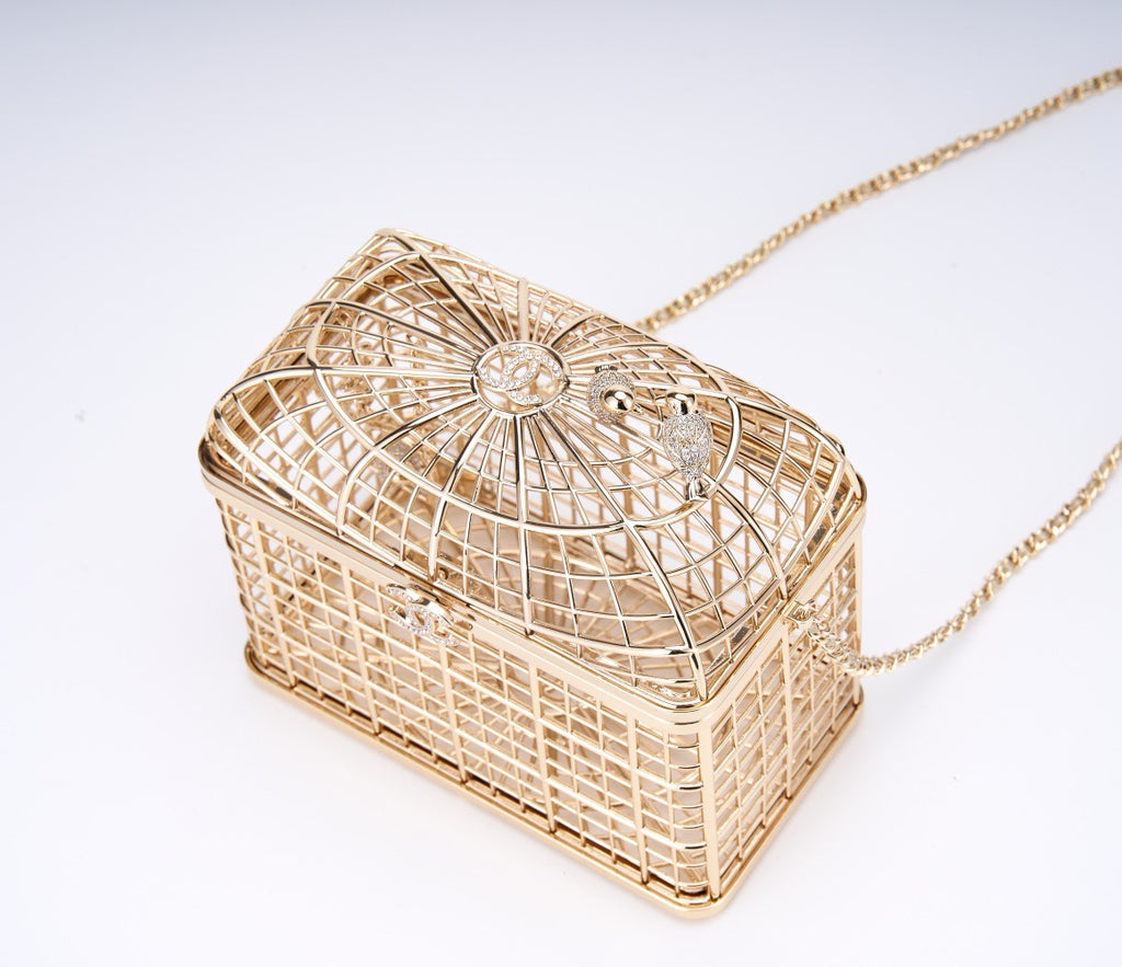 CHANEL - BIRD CAGE BAG RUNWAY EVENING BAG
