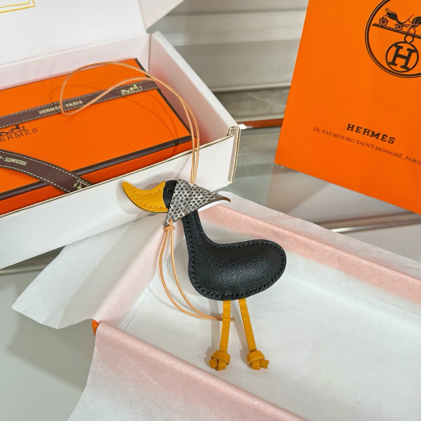 BOTTEGA VENETA - Intrecciato Leather Bag Charm