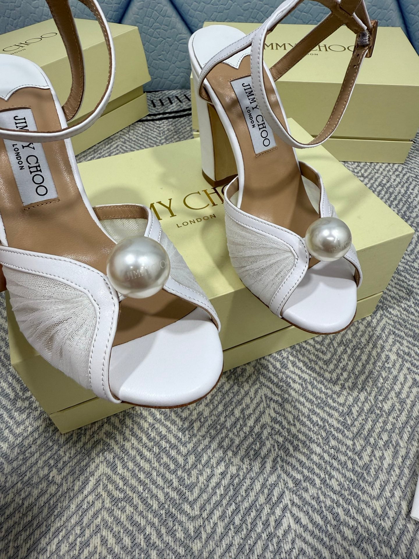 JIMMY CHOO - Sandals with Pearl