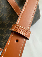 CELINE - BOSTON IN TRIOMPHE CANVAS AND CALFSKIN