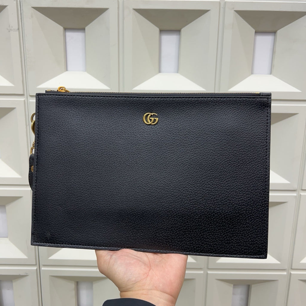GUCCI - Marmont Leather Clutch