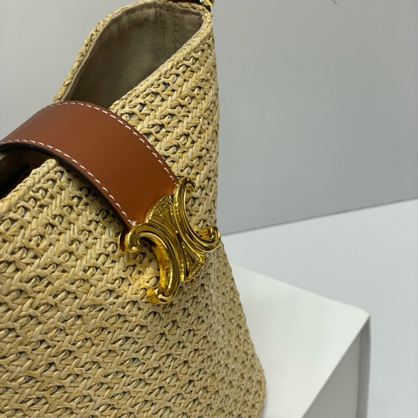 CELIN - MINI BUCKET LOUISE IN RAFFIA