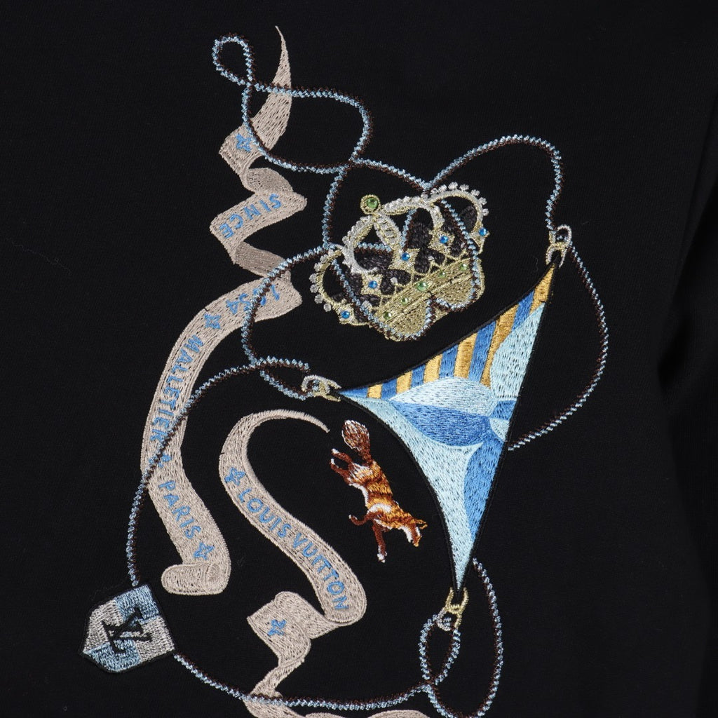 LOUIS VUITTON -  Louis Vuitton Embroidered Long-Sleeved Sweatshirt