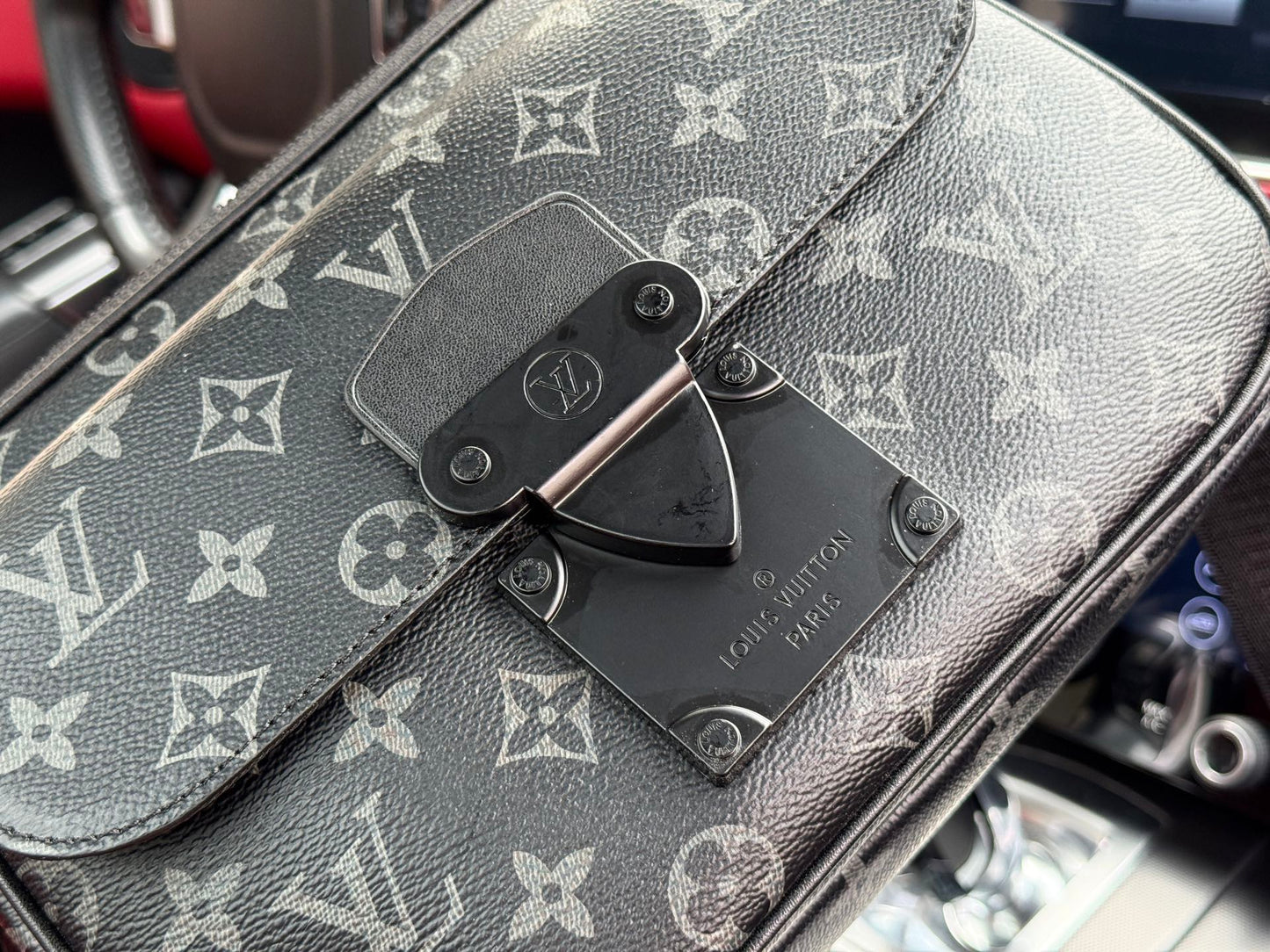 LOUIS VUITTON- Men’s S Lock Messenger bag