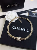 CHANEL - Crystal CC Choker Necklace