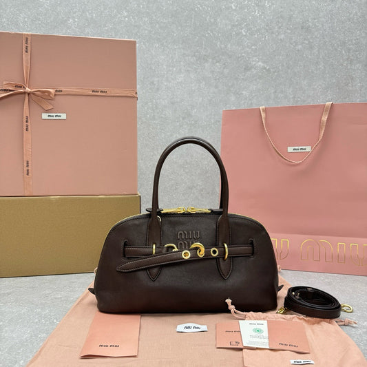 MIU MIU - Aventure nappa leather top-handle bag