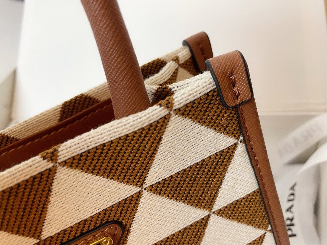 PRADA - Galleria cloth handbag