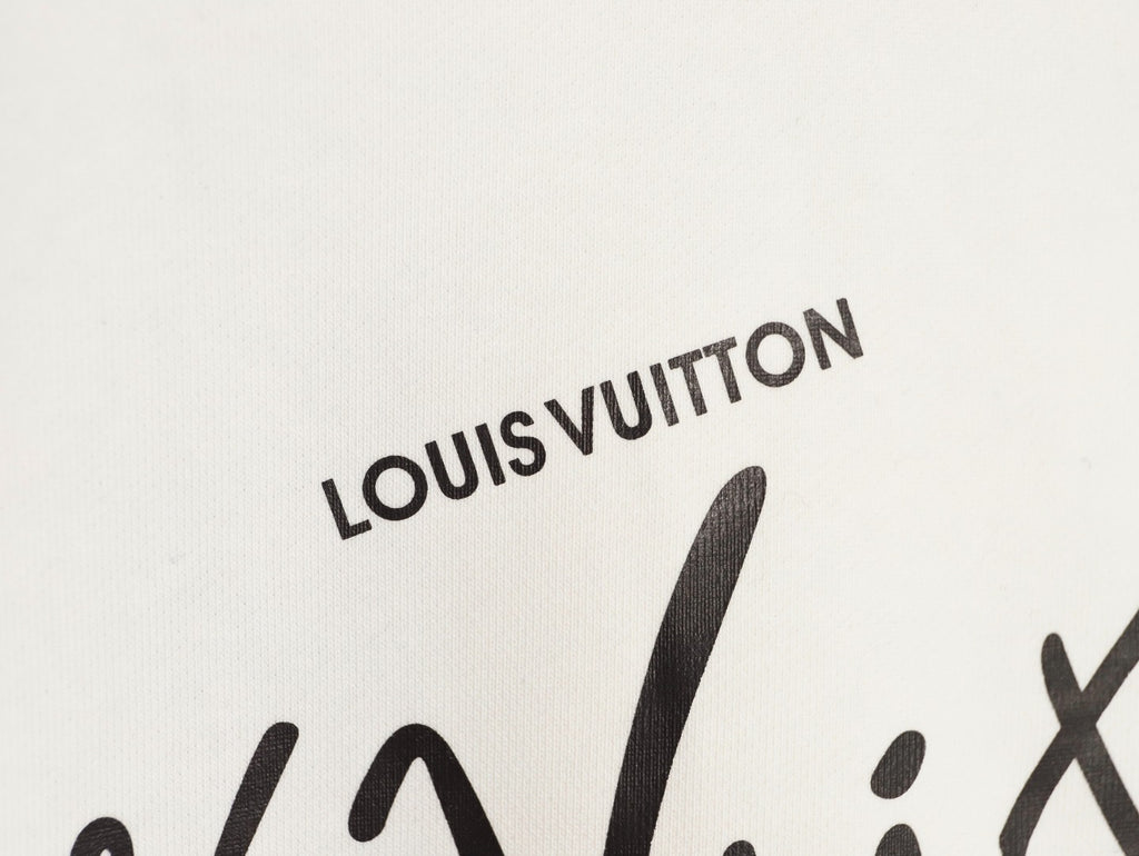 LOUIS VUITTON -unisex Cursive Signature Pullove