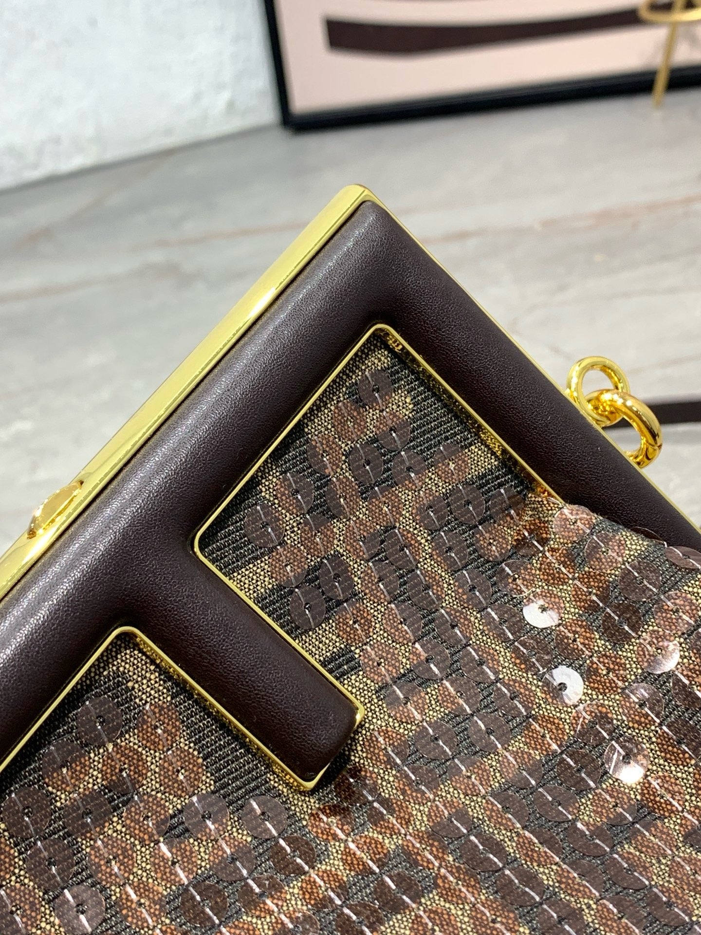 FENDI - Women's White Small First Crystal Bag