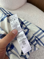 BURBERRY - Slim Fit Check Cotton Poplin Shirt