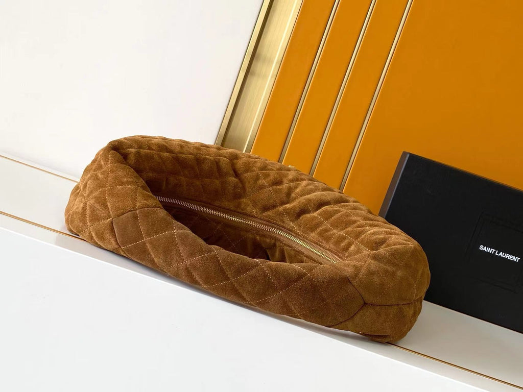 SAINT LAURENT - Icare Medium quilted suede shoulder bag