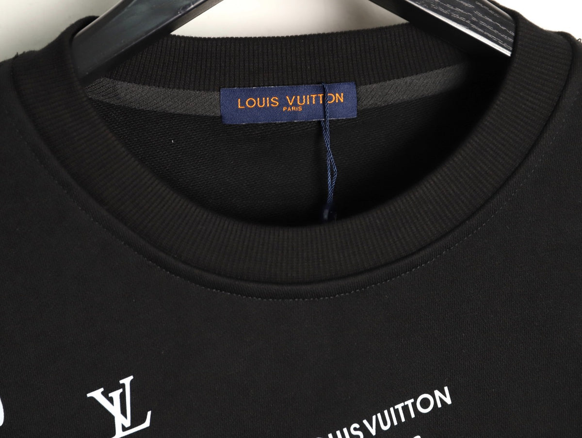 LOUIS VUITTON -unisex Cursive Signature Pullove