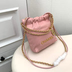 CHANEL - Shiny Calfskin & Gold-Tone Metal