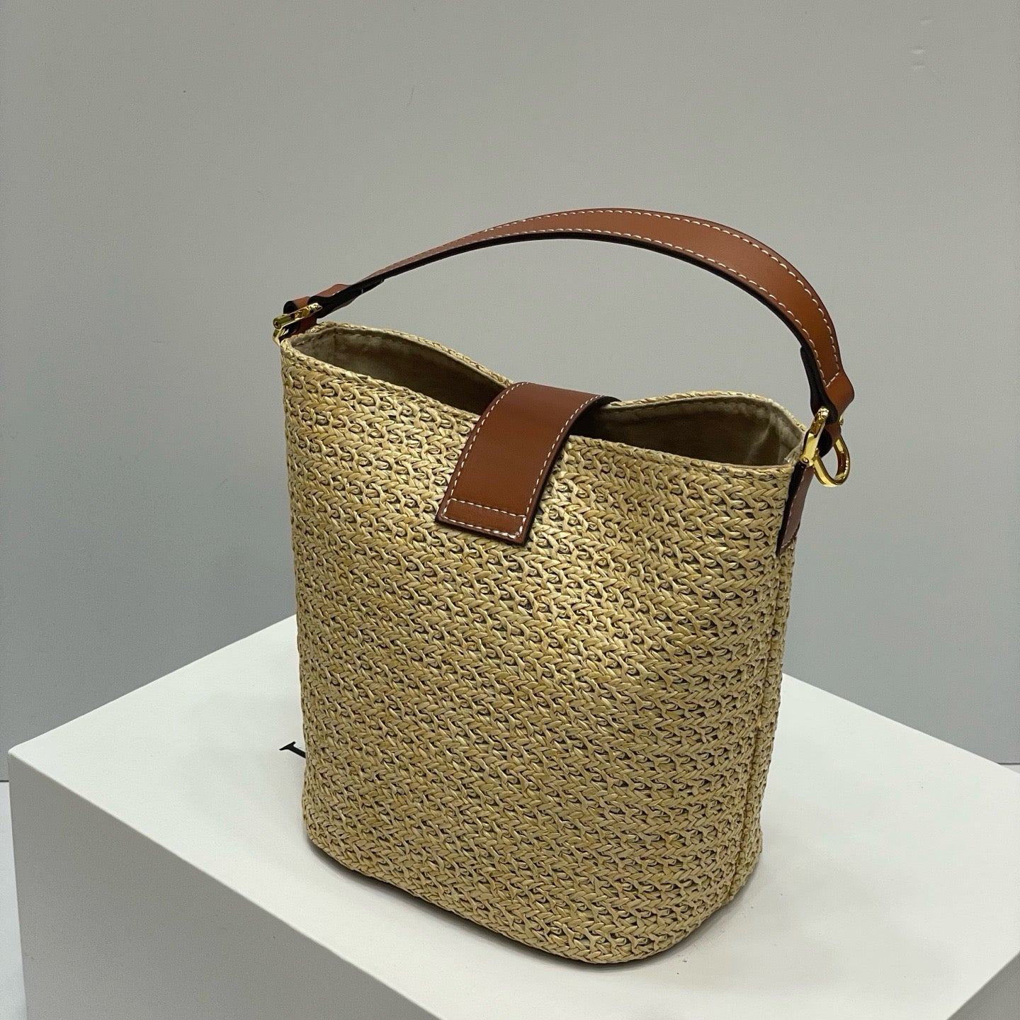 CELIN - MINI BUCKET LOUISE IN RAFFIA