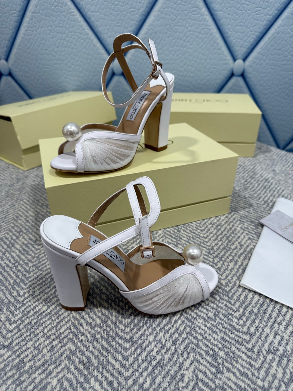 JIMMY CHOO - Women’s Sandals with Pearl