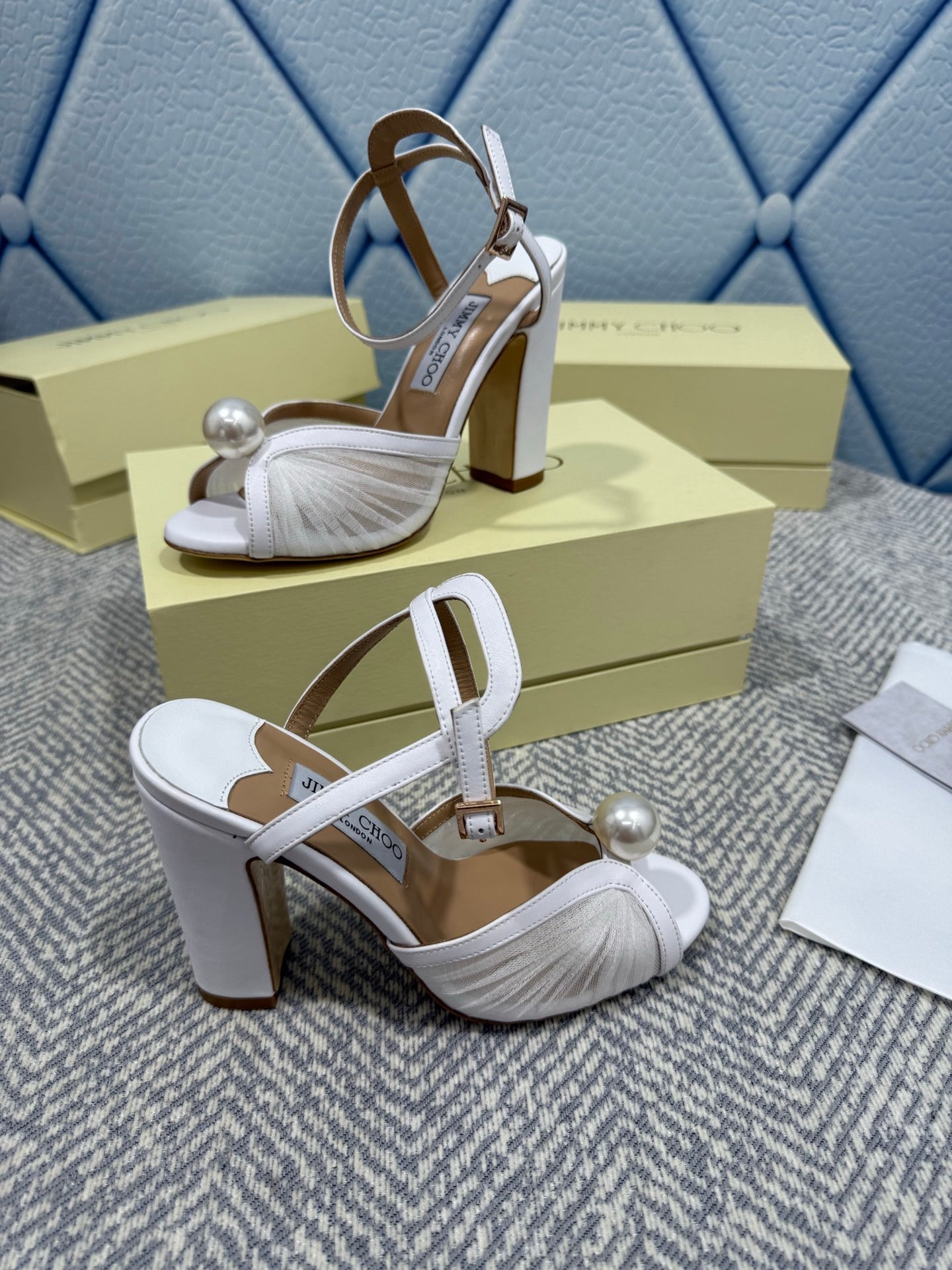 JIMMY CHOO - Sandals with Pearl