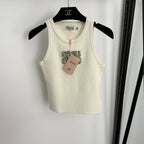MIU MIU - Cotton knit tank top