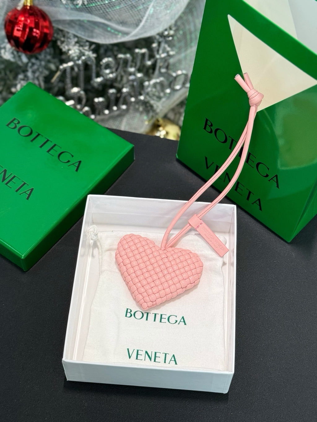 BOTTEGA VENETA - Intrecciato Leather Bag Charm