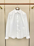 GUCCI -  Cotton shirt with embroidered collar