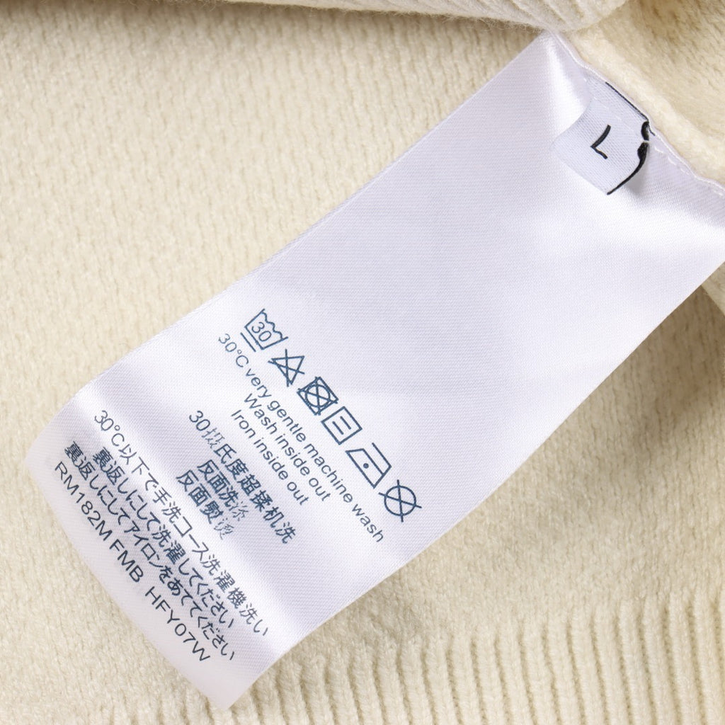 LOUIS VUITTON - Applikation ribbet strik sweater