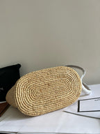 CELINE - TEEN COUFFIN IN WICKER AND NATURAL CALFSKIN