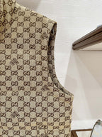 GUCCI - GG unisex Canvas Padded Gilet